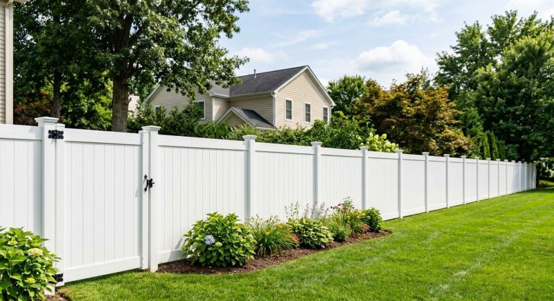 White PVC Fence Installation in St Louis, MO