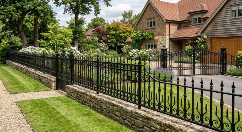 Black Iron Fence Installation in Alpharetta, GA