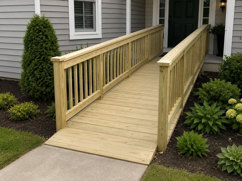 Entrance Ramp Installation in Wilmington, NC
