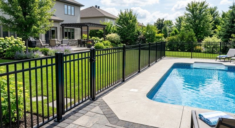 Metal Pool Fence Installation in Alpharetta, GA