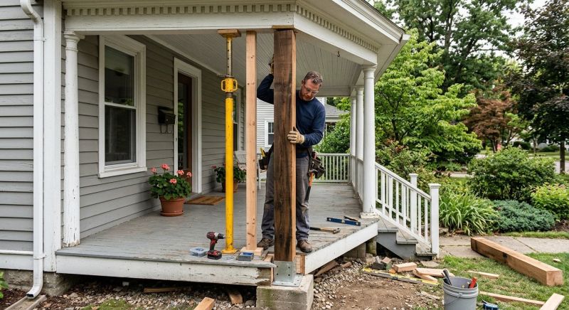 Patio Column Repair in Redmond, WA