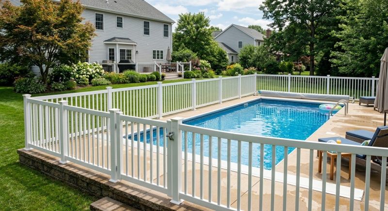 Vinyl Pool Fence Installation in South Houston, TX