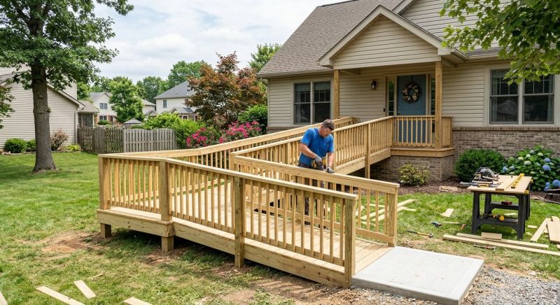 Wood Ramp Construction in Wilmington, NC