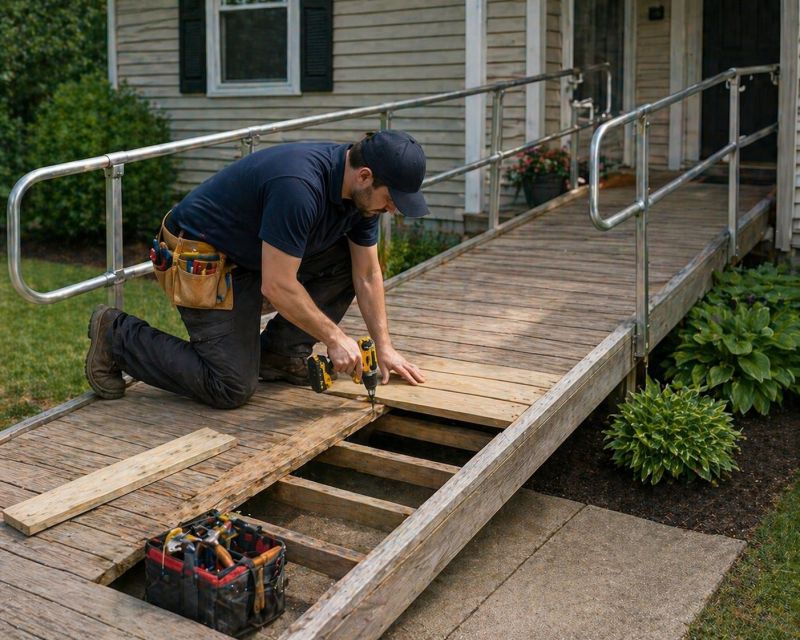 Wood Ramp Installation in Kansas City, KS